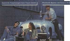 Ich brauch nicht mehr sparen, ich hab schon einen Karmann Ghia.
